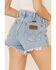 Image #4 - Wrangler Modern Women's High Rise Denim Reworked Shorts, Blue, hi-res