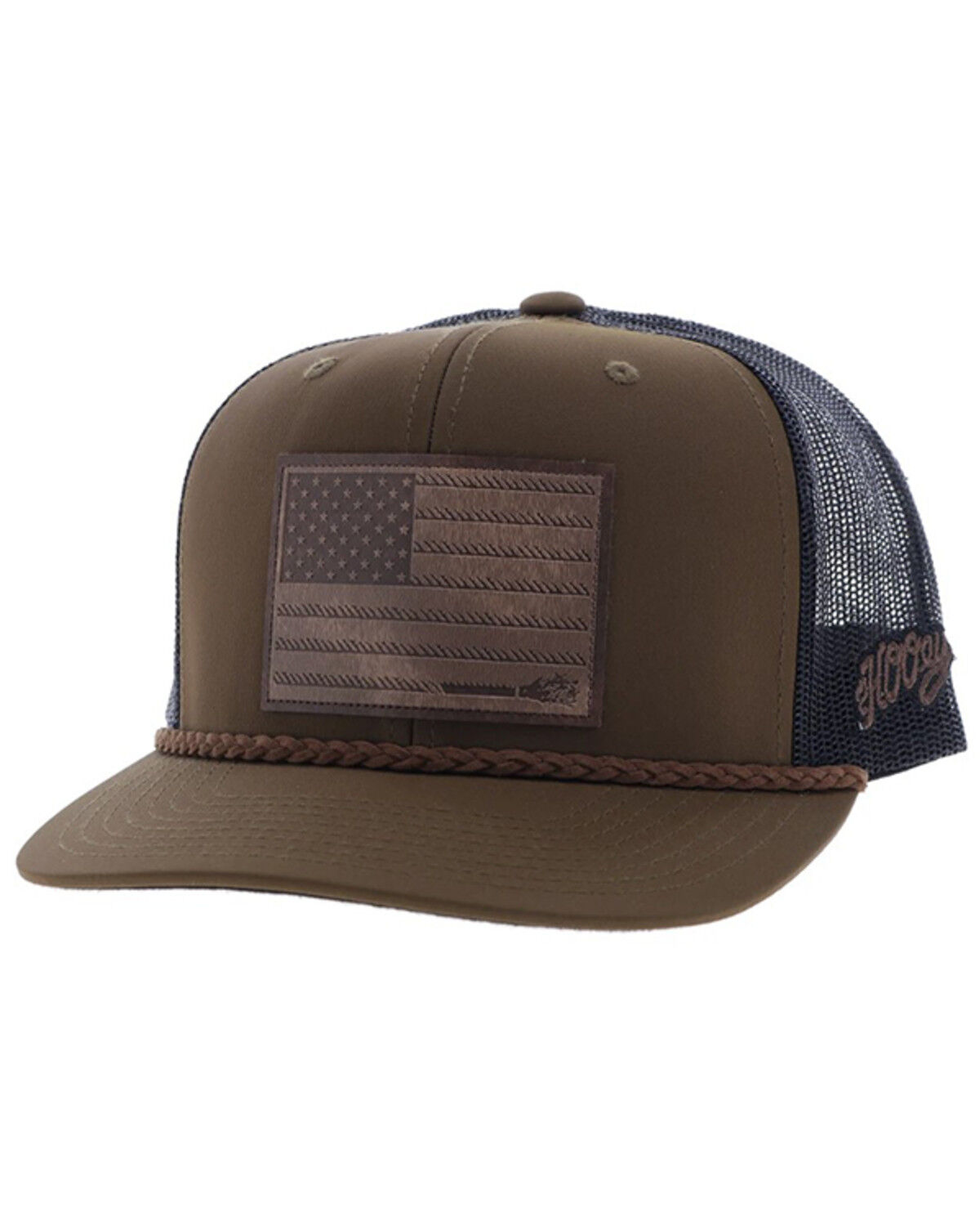 Image #1 - Hooey Men's Liberty Roper Trucker Cap, Brown, hi-res