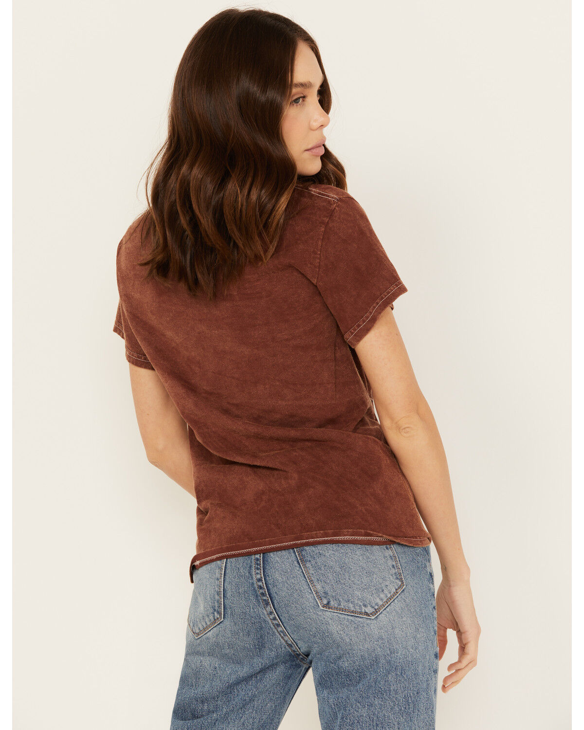 Image #4 - Youth in Revolt Women's Cowgirl Wild West Short Sleeve Graphic Tee, Brown, hi-res