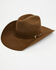 Image #1 - Serratelli Beaumont 6X Fur Felt Cowboy Hat, Brown, hi-res