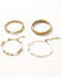 Image #1 - Shyanne Women's Western Romance Mixed Bracelet Set - 4 Piece, Gold, hi-res