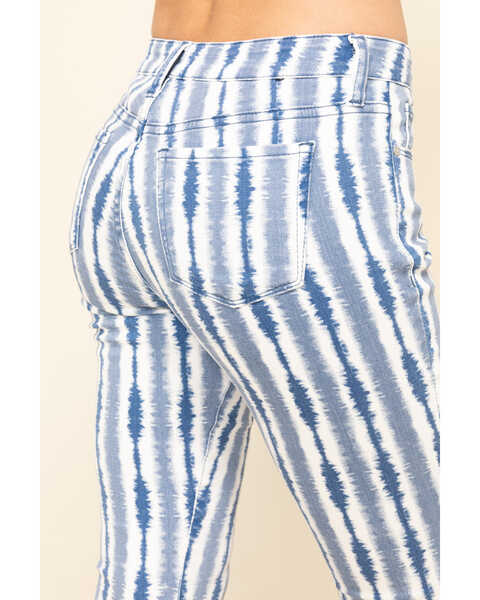 Billy T Women's Tie-Dye Bootcut Jeans , Blue, hi-res