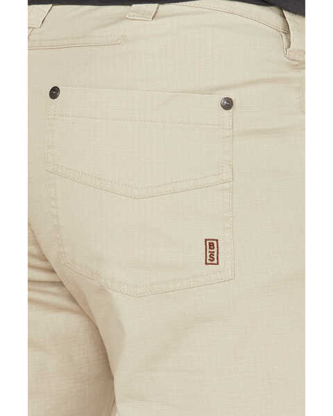 Image #4 - Brothers and Sons Men's Weathered Ripstop Stretch Slim Straight Pants , Stone, hi-res