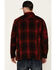 Image #4 - Hawx Men's Red Timberline Sherpa-Lined Flannel Work Shirt Jacket, , hi-res