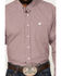 Image #3 - Cinch Men's Checkered Print Long Sleeve Button-Down Shirt, Burgundy, hi-res