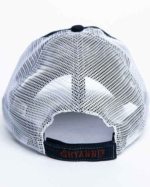 Image #5 - Shyanne Women's Relax It's Just Country Mesh Ball Cap , Blue, hi-res
