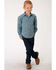 Image #3 -  West Made Boys' Central Geo Print Long Sleeve Western Shirt , Turquoise, hi-res