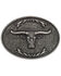 Cody James Men's Etched Longhorn Buckle, Silver, hi-res