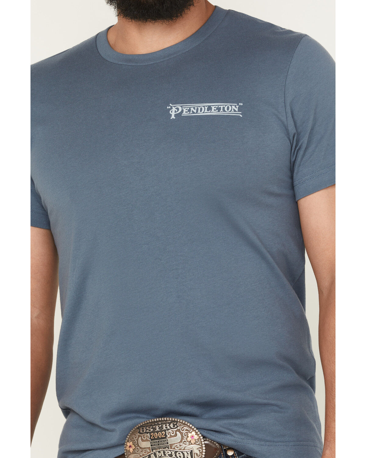 Image #4 - Pendleton Men's Geo Logo Short Sleeve Graphic T-Shirt, Slate, hi-res
