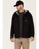 Image #1 - Hawx Men's Pro Elements Zip-Front Hooded Poly-Shell Work Jacket, Black, hi-res