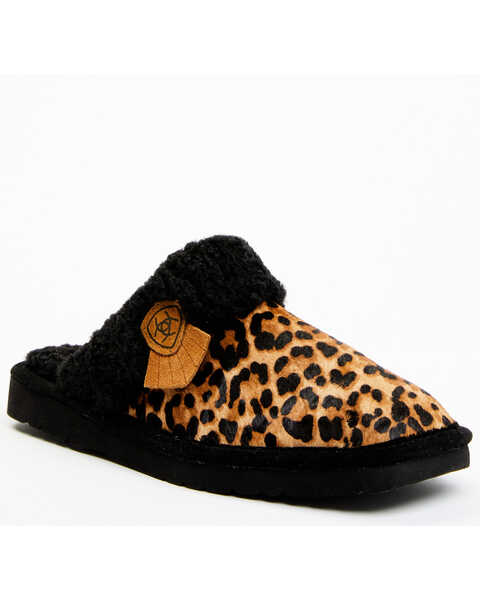 Image #1 - Ariat Women's Jackie Slippers - Broad Square Toe, Leopard, hi-res