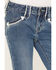 Image #2 - Rock & Roll Denim Little Girls' Medium Wash Arrow Pocket Trouser Flare Jeans, Medium Wash, hi-res