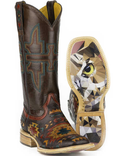 Image #1 - Tin Haul South Women's by SW Western Boots - Square Toe, Multi, hi-res