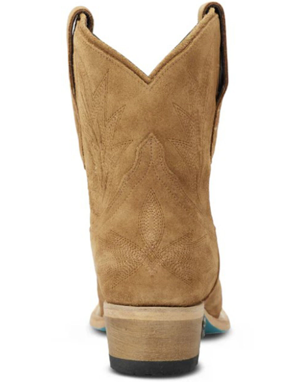 Image #5 - Lane Women's Lexington Suede Western Booties - Snip Toe, Brown, hi-res