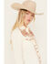 Image #2 - Rockmount Ranchwear Women's Embroidered Scenic Long Sleeve Pearl Snap Western Shirt , Ivory, hi-res