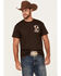 Image #2 - Riot Society Men's Fight Club Short Sleeve Graphic T-Shirt, Dark Brown, hi-res