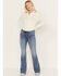 Image #1 - Idyllwind Women's Copper Ridge Low Rise Lace Flare Jeans, Medium Wash, hi-res