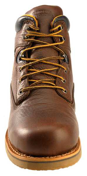 Chippewa Men's Waterproof & Insulated 6" Lace-Up Work Boots - Round Toe, Brown, hi-res