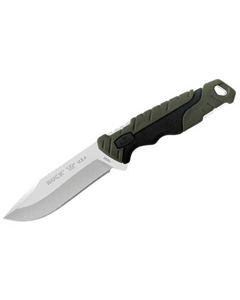 Buck Knives 658 Pursuit Fixed Blade Knife, Olive, hi-res