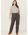 Image #1 - Ariat Women's Rebar PR Made Tough Straight Pants - Plus, Grey, hi-res
