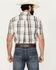 Image #4 - Cody James Men's Plaid Print Long Sleeve Button-Down Stretch Western Shirt, Ivory, hi-res