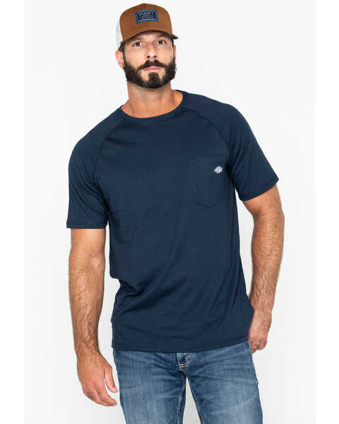 Image #1 - Dickies Men's Temp-IQ Performance Cooling T-Shirt, Navy, hi-res