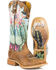 Image #1 - Tin Haul Women's Cactilicious Looking Sharp Sole Western  Boots - Broad Square Toe, Brown, hi-res