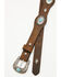 Image #2 - Shyanne Women's Bristol Scalloped Medallion Belt, Dark Brown, hi-res