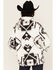 Image #4 - Hooey Women's Geo Print Fleece Pullover, Black, hi-res