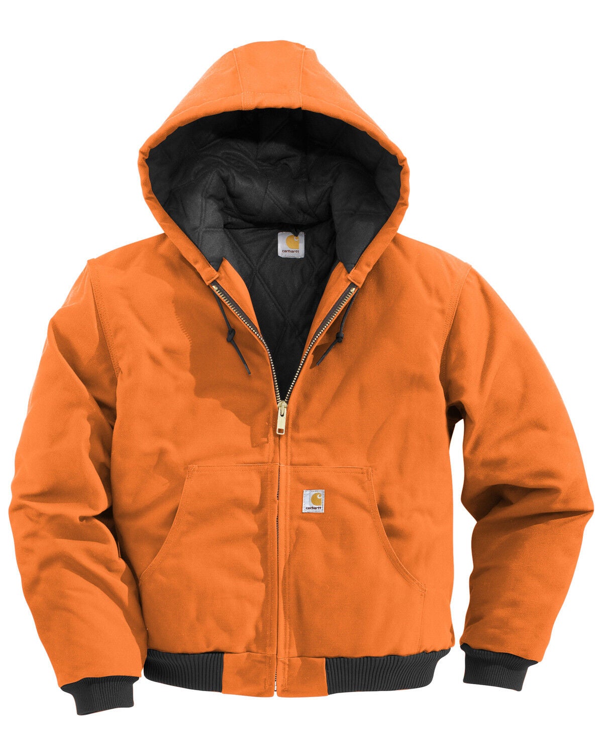 Image #1 - Carhartt Men's Quilted Flannel Lined Duck Active Work Jacket, , hi-res