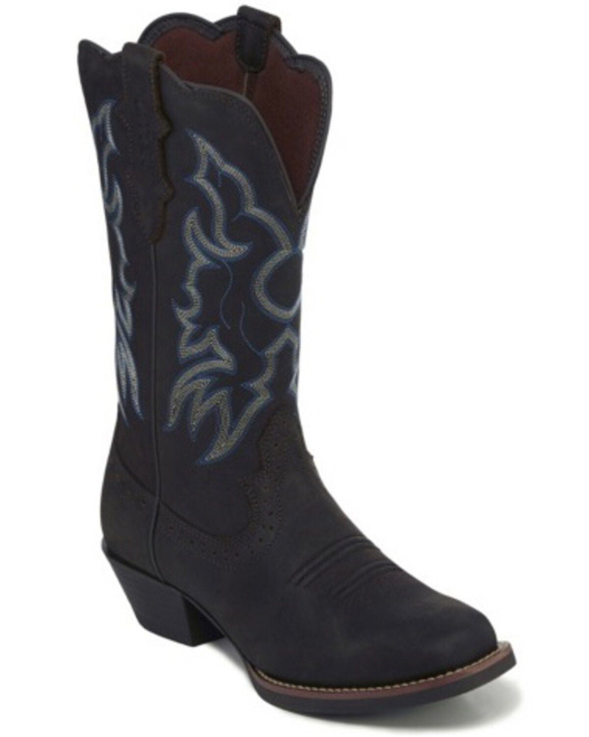 Justin Women's Brandy Western Boots - Square Toe, Brown, hi-res