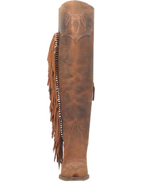 Image #4 - Dingo Women's Sky High Tall Western Boots - Pointed Toe, Brown, hi-res