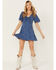 Image #1 - Idyllwind Women's Cardinal Printed Mini Dress, Steel Blue, hi-res