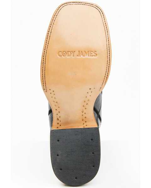 Image #7 - Cody James Men's Exotic Ostrich Western Boots - Broad Square Toe, Black, hi-res