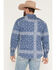 Image #4 - Levi's Men's Azad Paisley Print Long Sleeve Pearl Snap Western Shirt, Medium Blue, hi-res