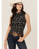 Image #1 - Rock & Roll Denim Women's Tattoo Print Sleeveless Snap Western Shirt, Black, hi-res