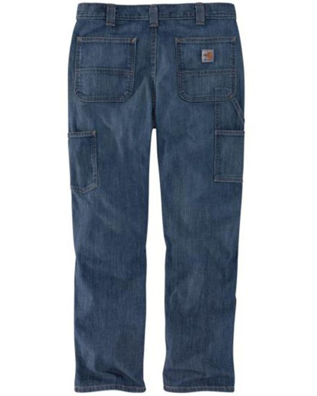 Image #2 - Carhartt Men's FR Boulder Force Rugged Flex Relaxed Utility Work Jeans, Slate, hi-res