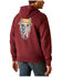 Image #1 - Ariat Men's Rebar Full-Zip Hooded Jacket, Red, hi-res