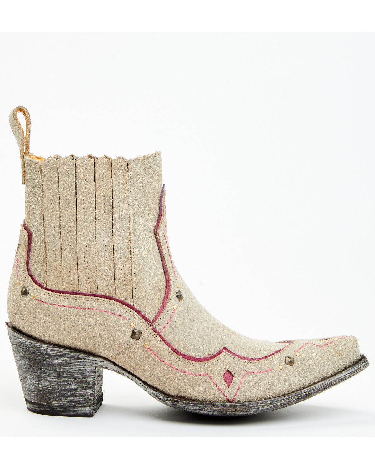 Image #2 - Old Gringo Women's Marinera Western Booties - Snip Toe, Purple, hi-res