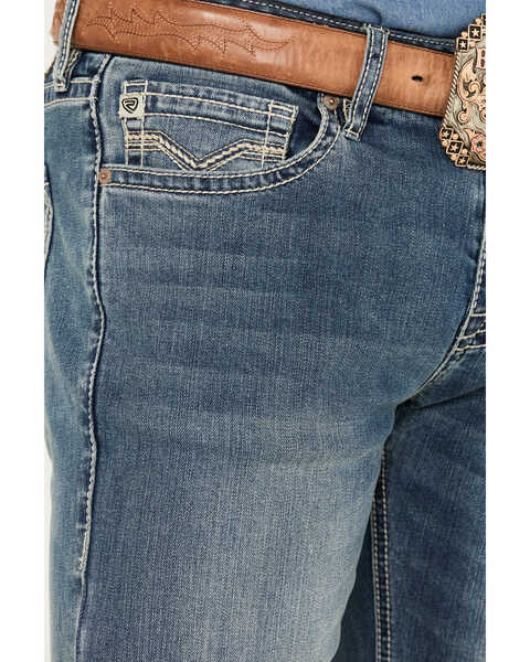 Image #4 - Rock & Roll Denim Men's Pistol Medium Vintage Wash Bootcut Stretch Denim Jeans, Medium Wash, hi-res