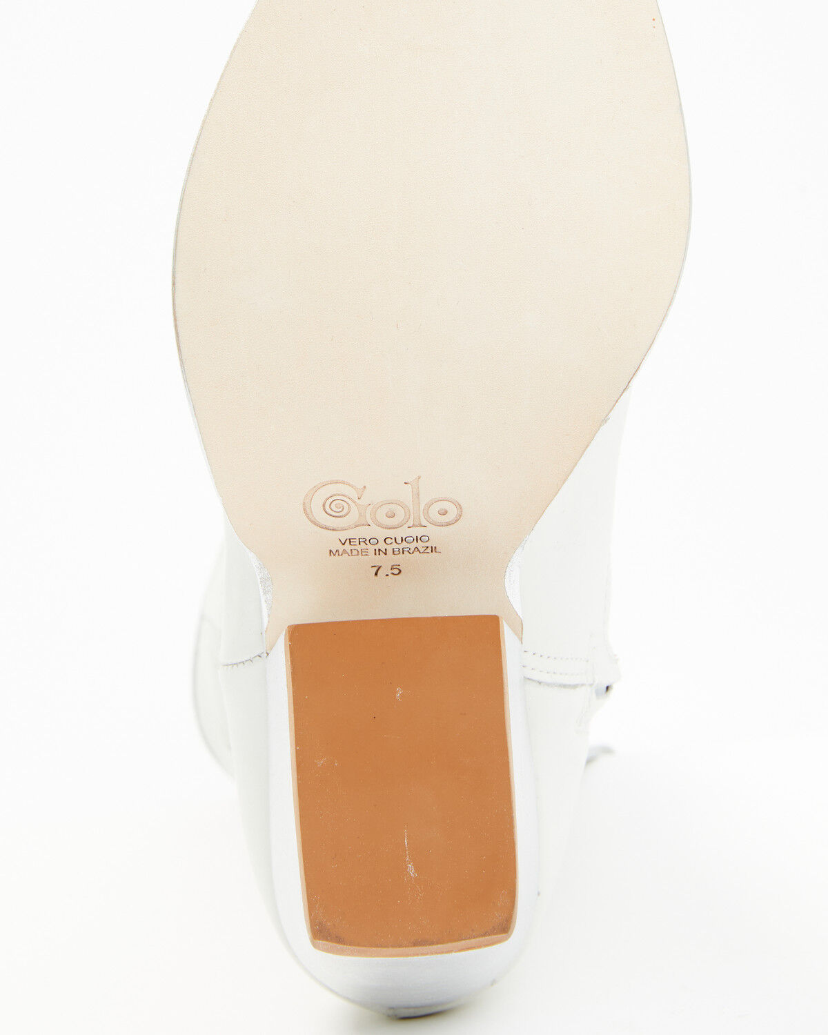 Image #7 - Golo Women's Mae Sun Inlay Western Fashion Boots - Snip Toe, White, hi-res