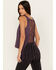 Image #1 - Shyanne Women's Cage Back Graphic Tank, Purple, hi-res