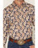 Image #3 - Gibson Trading Co Men's Take Me Back Paisley Print Long Sleeve Snap Western Shirt, Navy, hi-res
