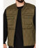 Image #3 - Brothers and Sons Men's Quilted Varsity Vest, Olive, hi-res