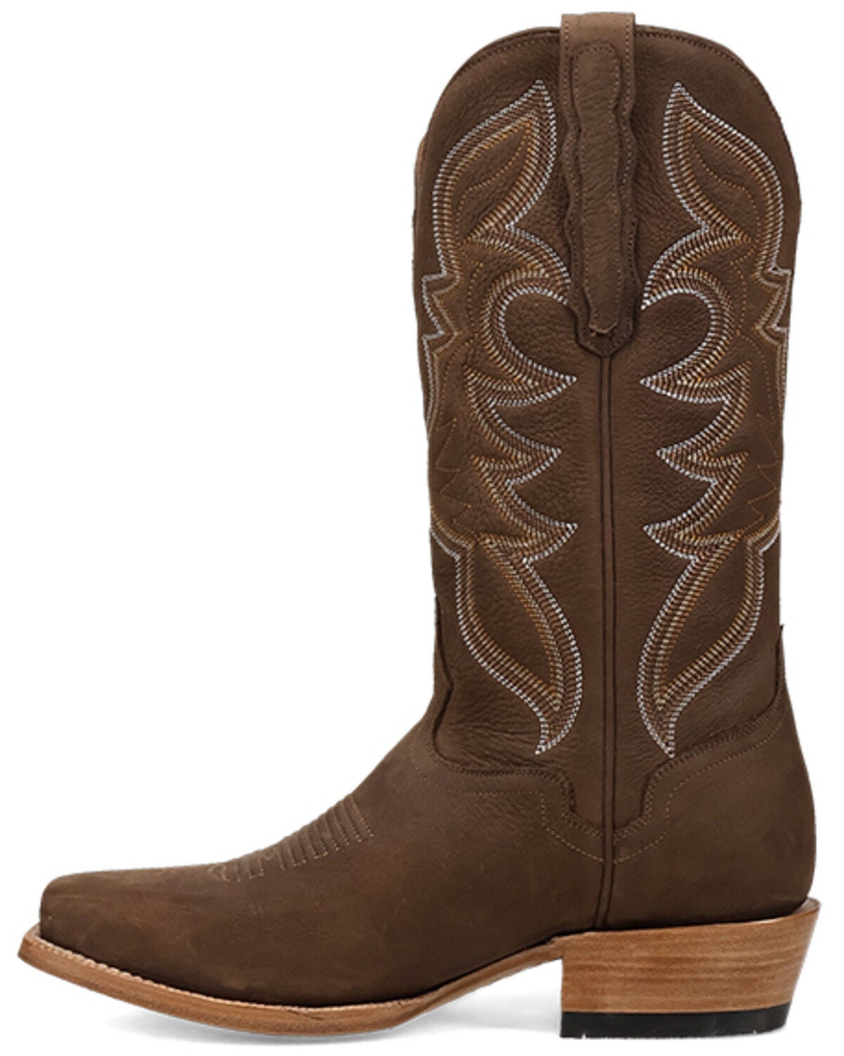 Image #3 - El Dorado Men's Bay Apache Western Boots - Square Toe, Brown, hi-res
