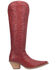 Image #2 - Dingo Women's Raisin Kane Tall Western Boots - Snip Toe , Red, hi-res