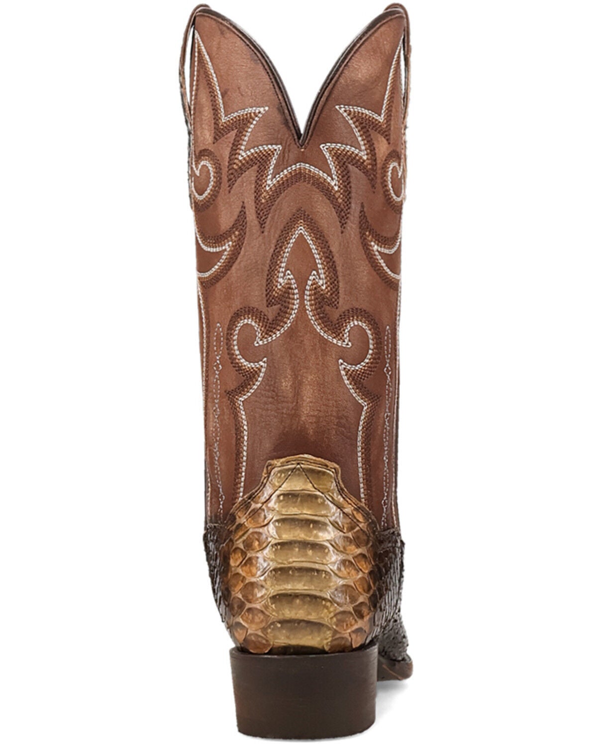 Image #5 - Dan Post Men's Exotic Python Stryker Western Boots - Snip Toe, Taupe, hi-res