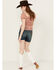 Image #3 - Wrangler Retro Women's Medium Wash High Rise Cutoff Denim Shorts , Medium Wash, hi-res