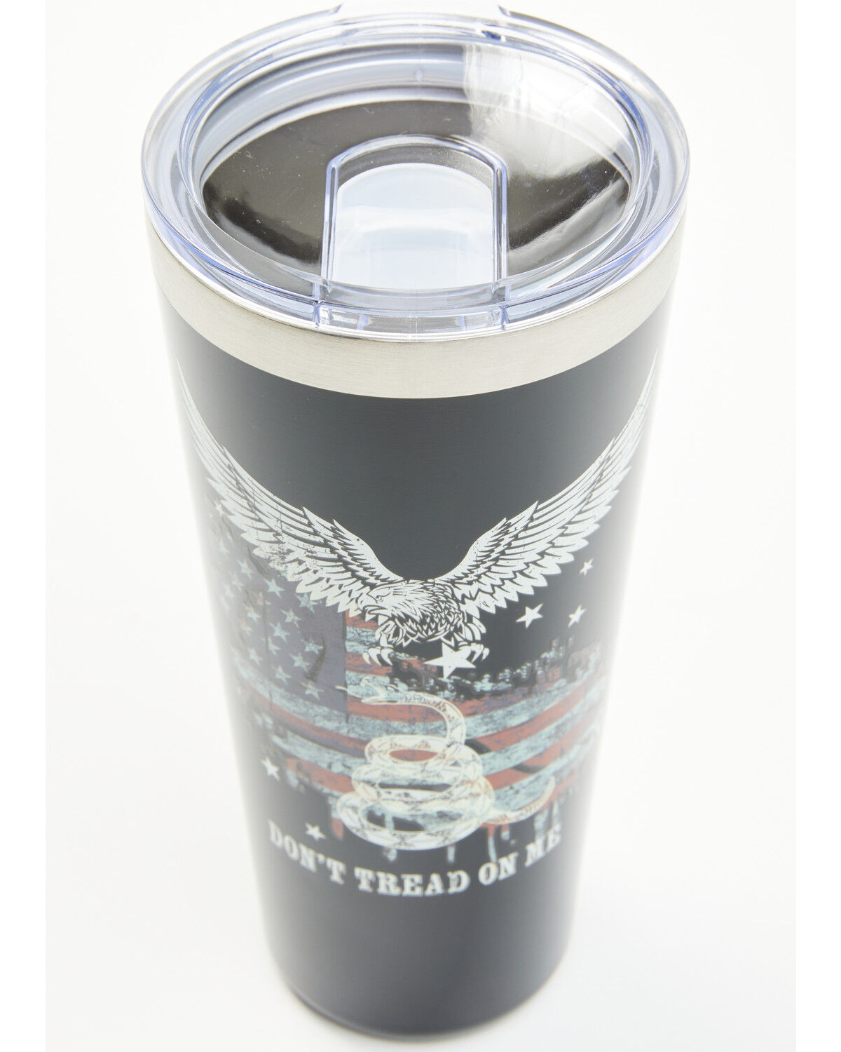 Image #2 - Boot Barn Don't Tread On Me 32oz Tumbler, Black, hi-res