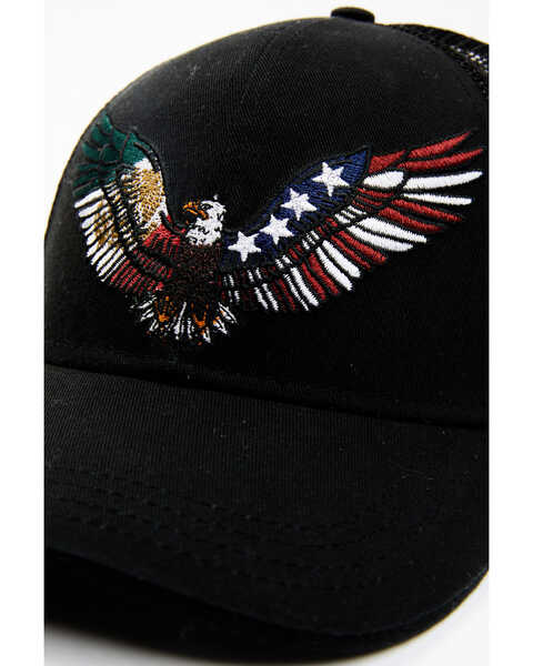Image #2 - Cody James Men's Mexico & American Eagle Embroidered Mesh-Back Ball Cap - Black, Black, hi-res